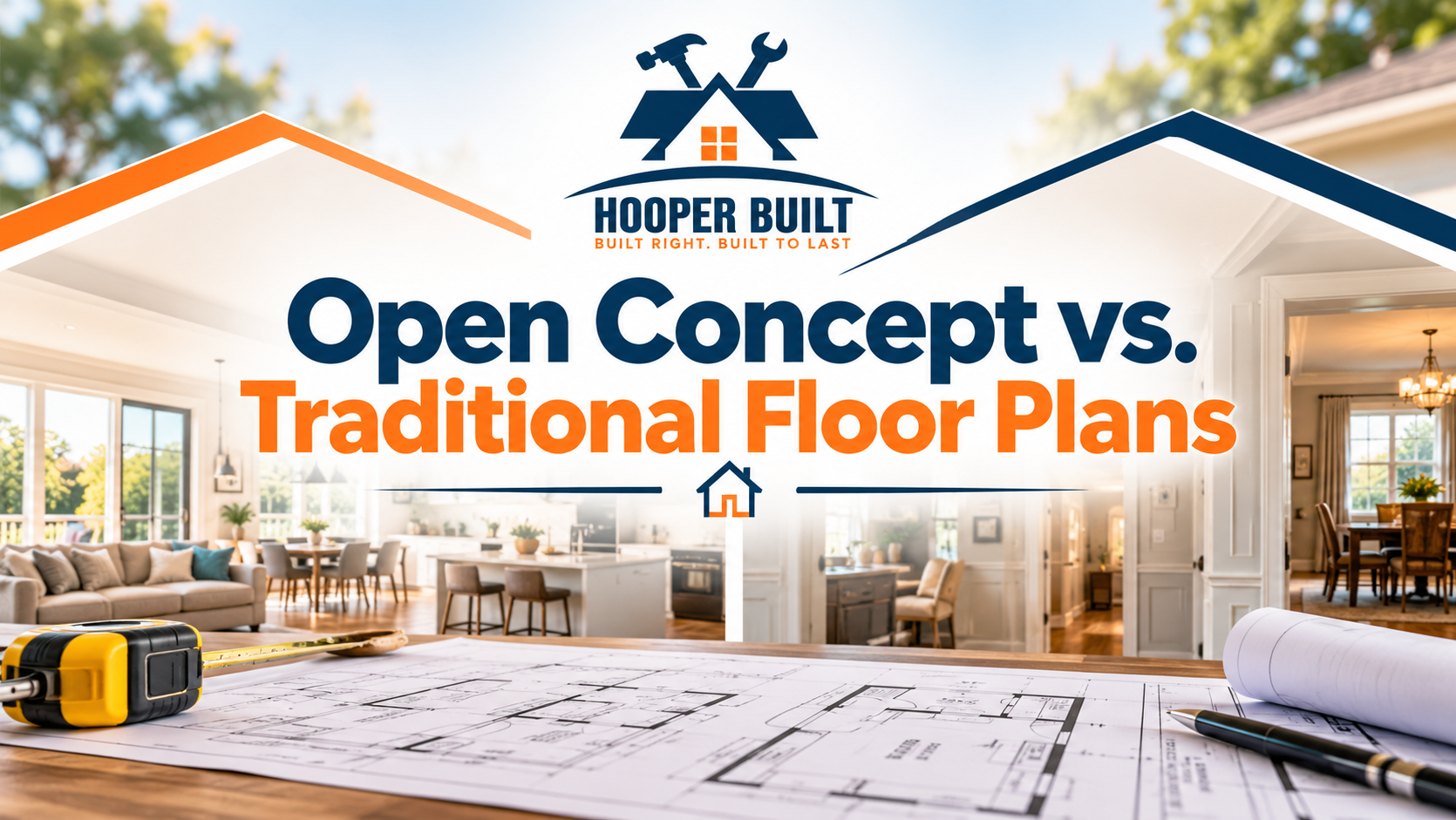 Open Concept vs. Traditional Plans